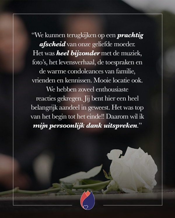 Dankbaar Terugkijken Op Een Liefdevol Afscheid